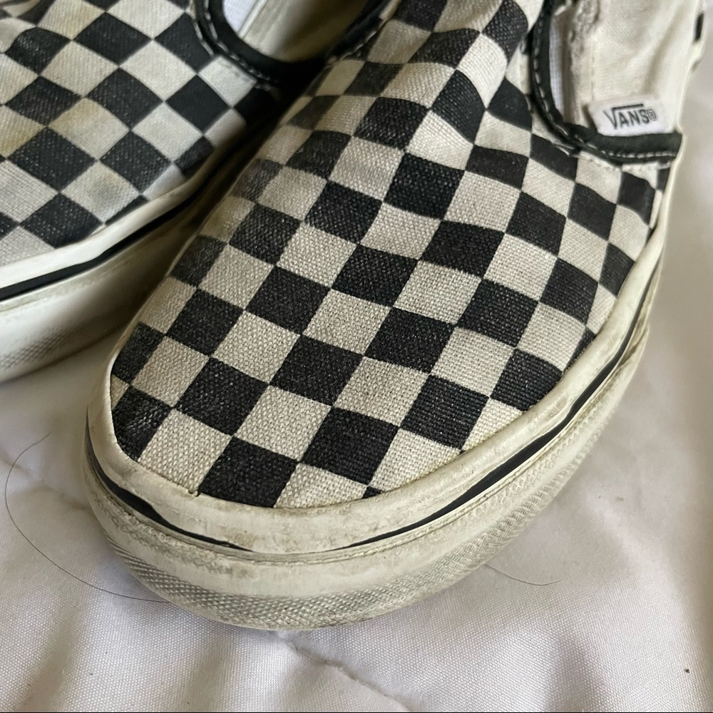 Girls Checkered Vans slides - Picture 5 of 7